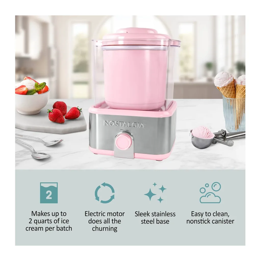 EditionSANI-Nostalgia-NGICM2PS6A-12609420-03 Nostalgia NGICM2PS6A 2-Qt. Gel-Canister Ice Cream Maker – Pink