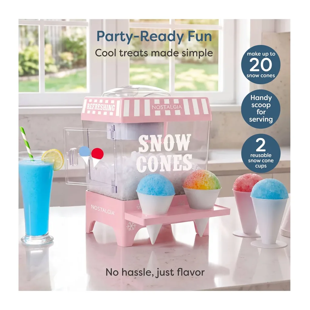 EditionSANI-Nostalgia-NSCPM525PK6A-13005377-02 Nostalgia NSCPM525 Snow Cone Maker