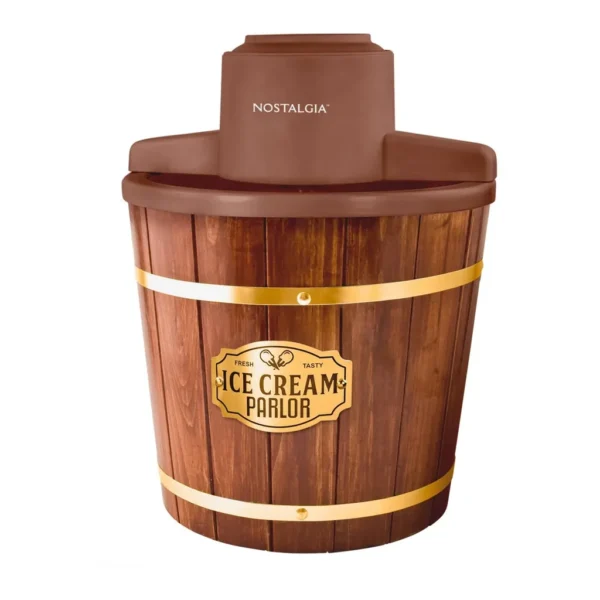 EditionSANI-Nostalgia-NWICM4DB-12609417-01 Nostalgia NWICM4DB 4-Qt. Electric Ice Cream Maker – Dark Brown