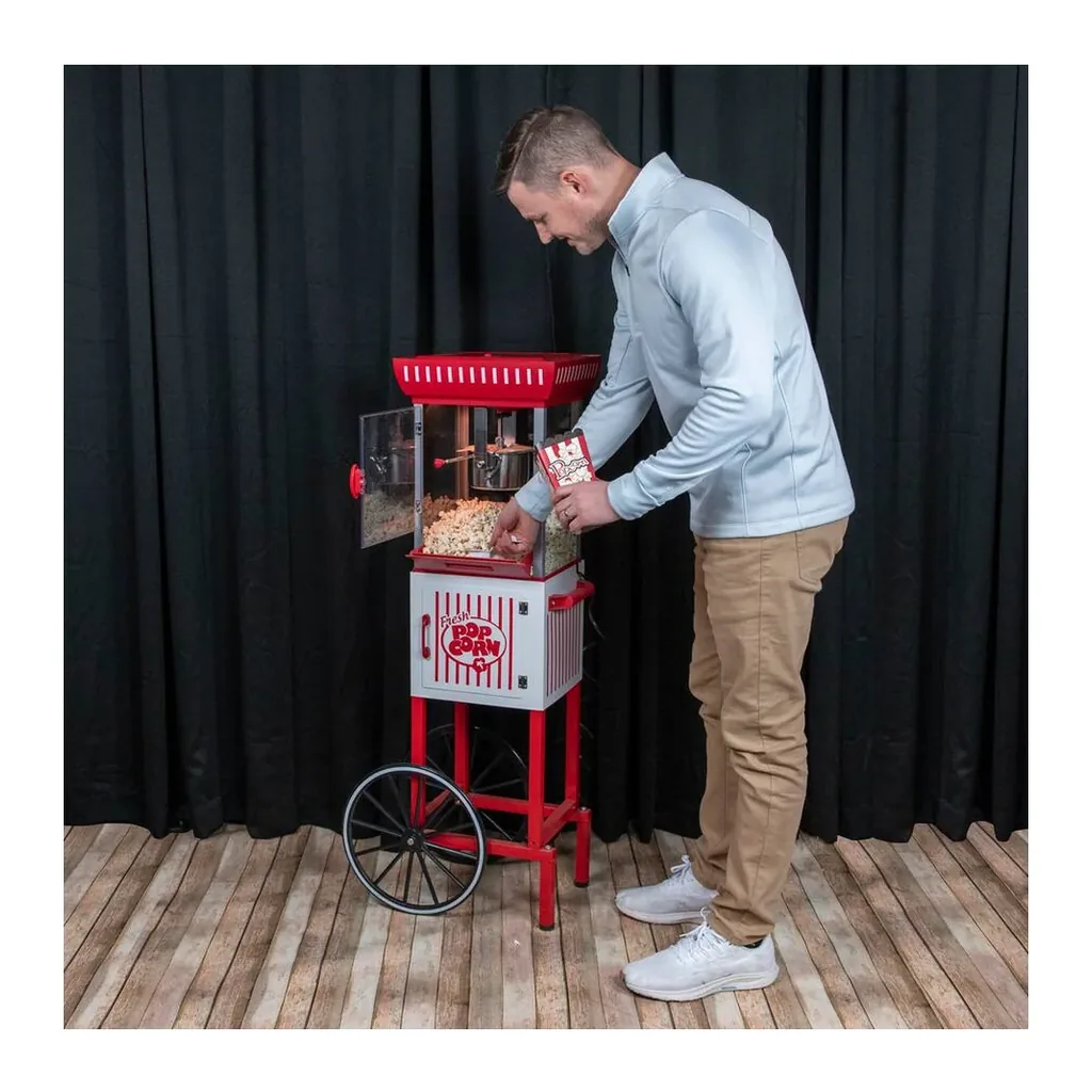 EditionSANI-Nostalgia-Vintage-2-5-oz-Popcorn-Cart-45-Inches-Tall-Red-12592259-08 Nostalgia Vintage 2.5-oz. Popcorn Cart, 45-Inches Tall — Red