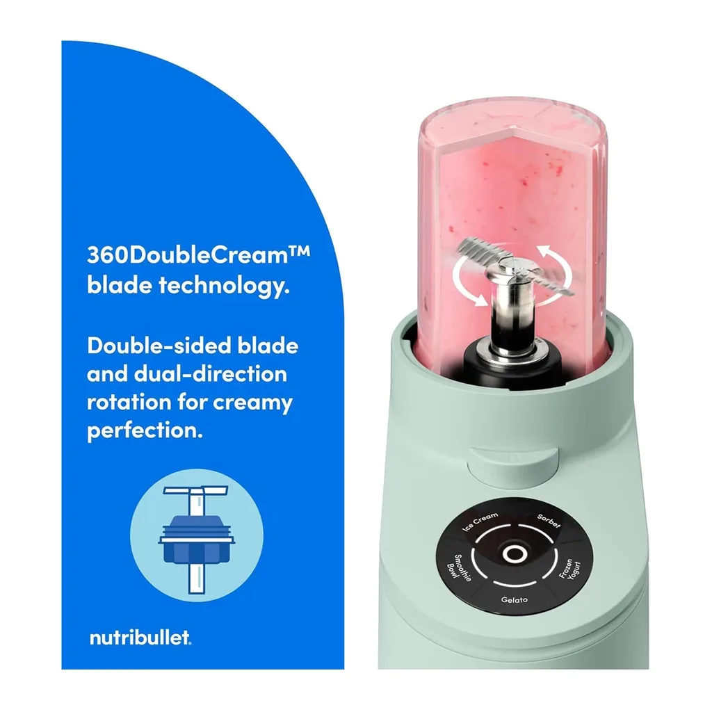 EditionSANI-NutriBullet-NBD50100MCG-12922093-03 NutriBullet Chill 16-oz. Frozen Dessert Maker – Mint Chip Green