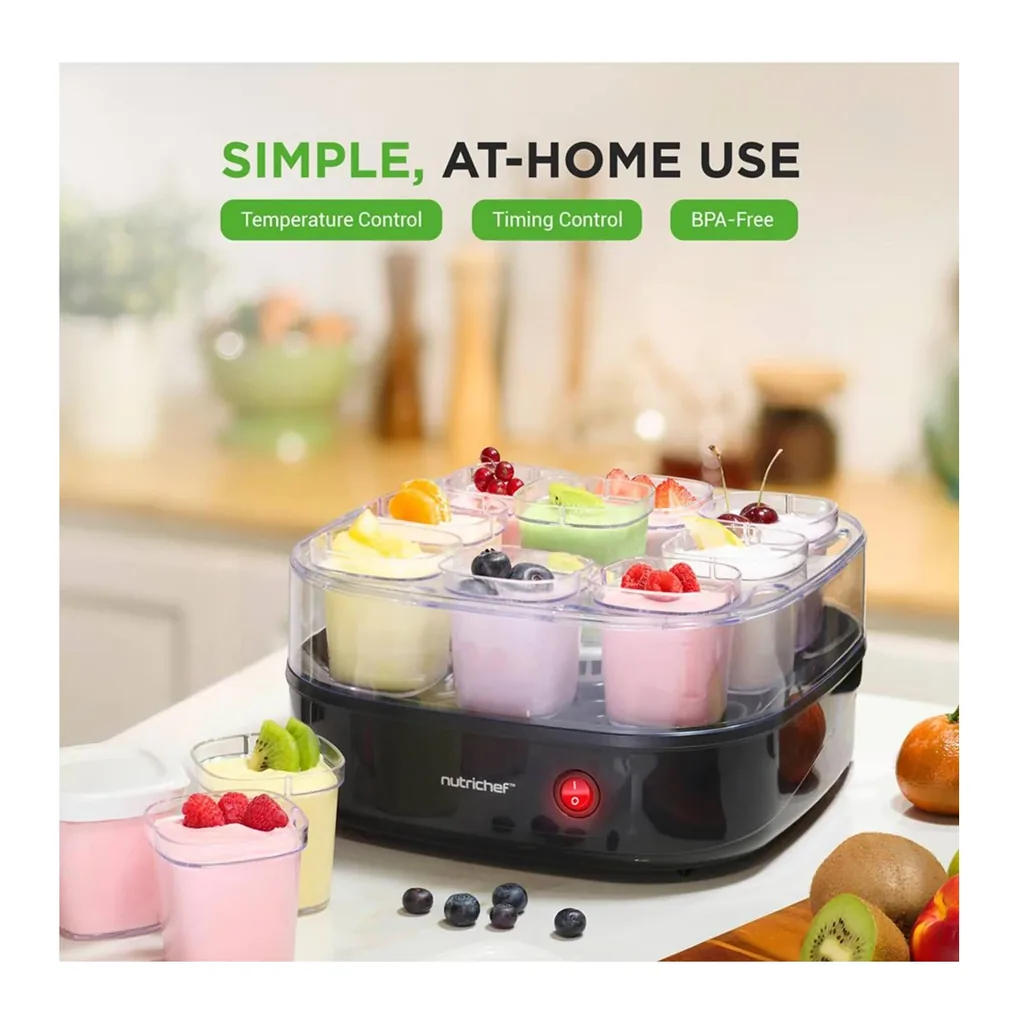 EditionSANI-NutriChef-NCKN128G9-12077728-05 NutriChef NCKN128G9 9-Cup Yogurt Maker – Black