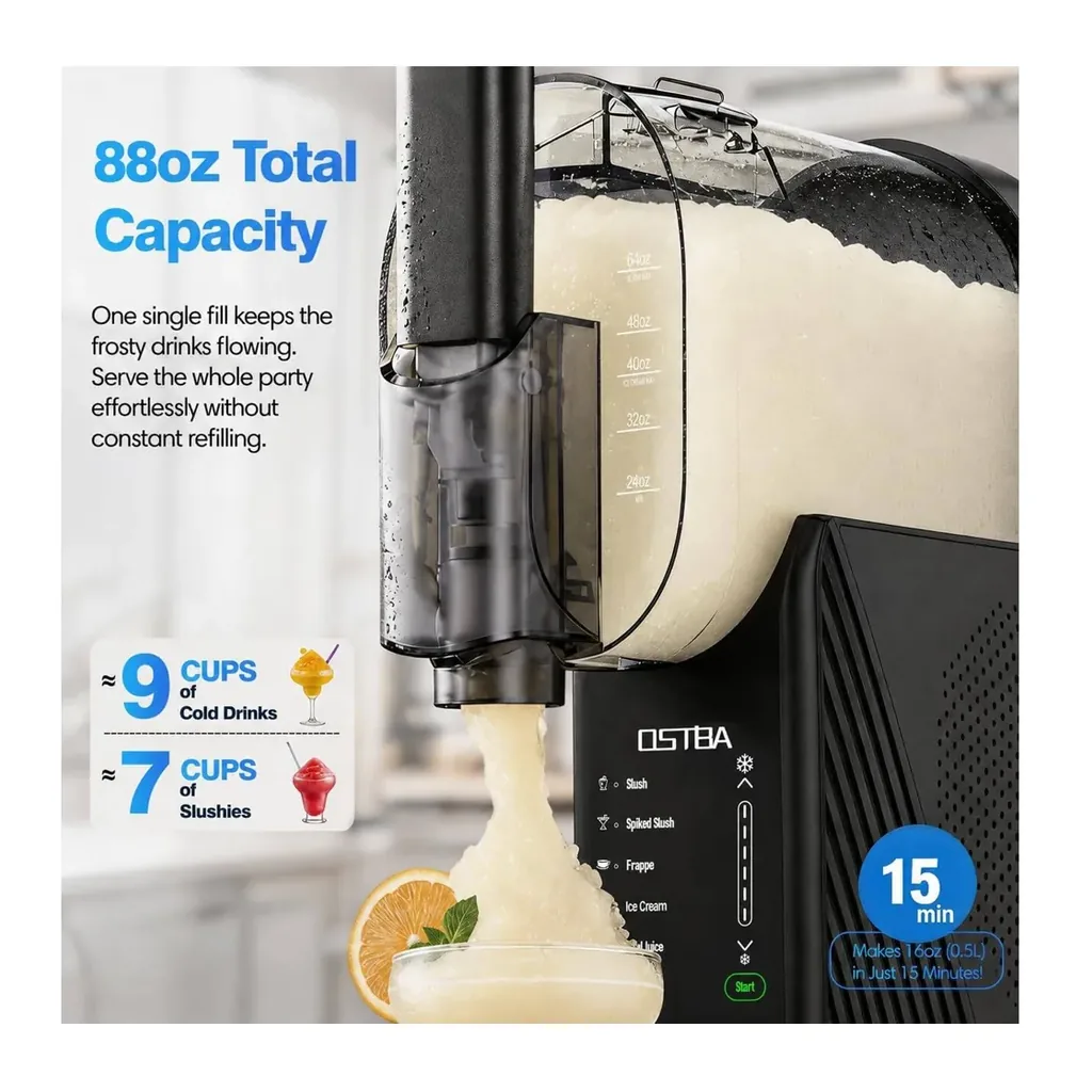 EditionSANI-OSTBA-FDM201XG-12895006-02 OSTBA FDM201XG 88-oz. Slushie & Soft Serve Maker – Black