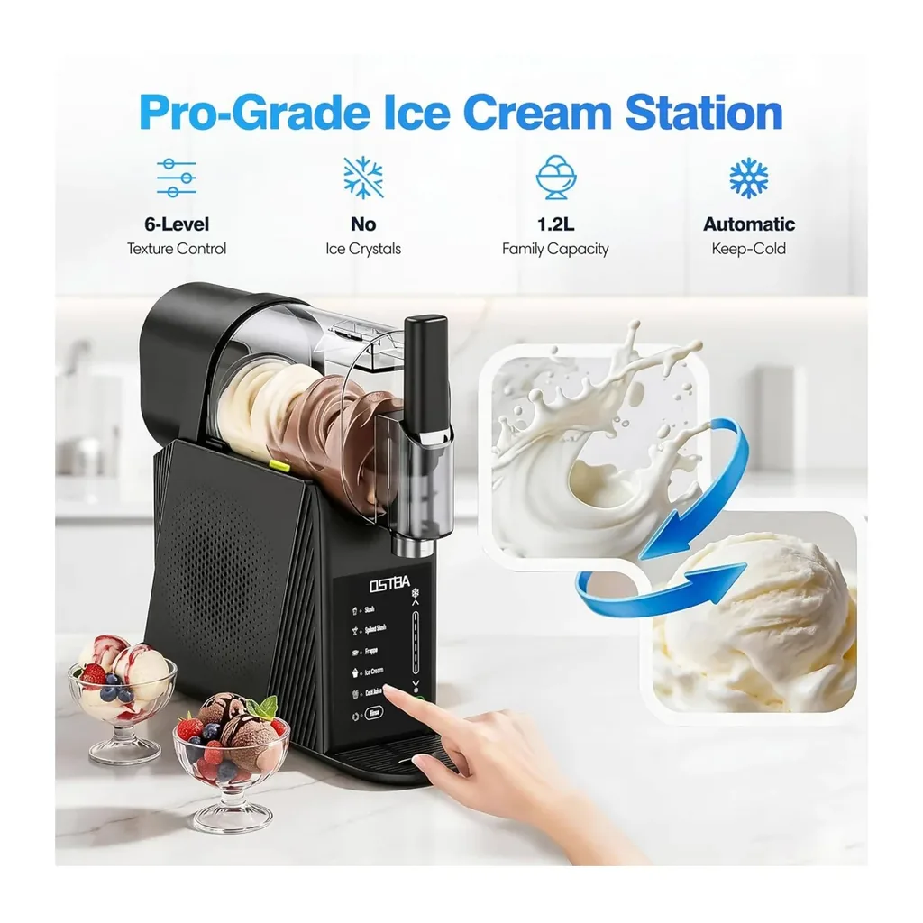 EditionSANI-OSTBA-FDM201XG-12895006-03 OSTBA FDM201XG 88-oz. Slushie & Soft Serve Maker – Black