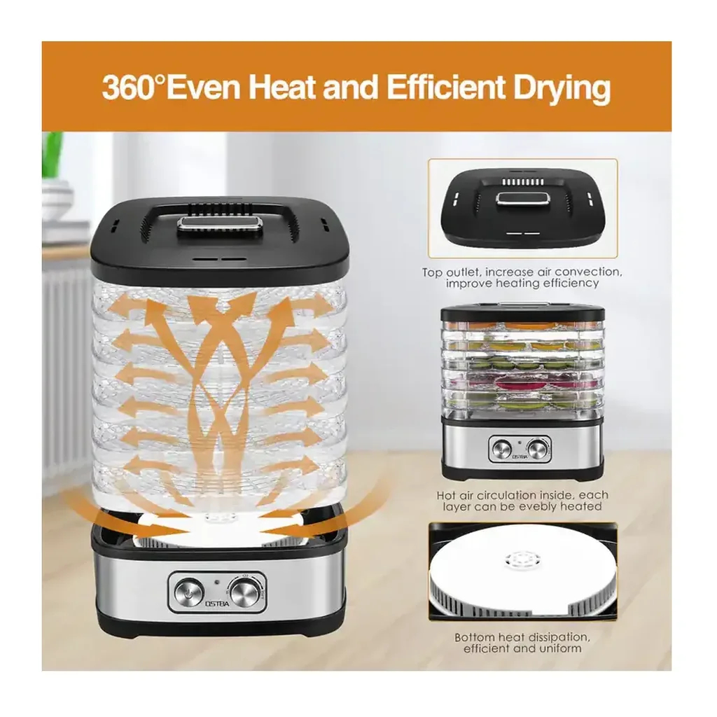EditionSANI-OSTBA-GGJ-261A-Rotary-Control-Food-Dehydrator-with-5-BPA-Free-Trays-Silver-11151829-03 OSTBA GGJ-261A Rotary-Control Food Dehydrator with 5 BPA-Free Trays — Silver