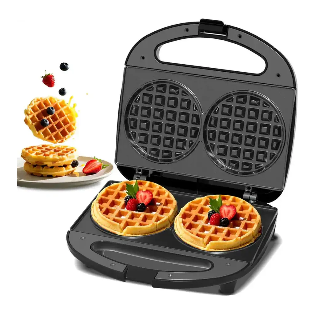 EditionSANI-OSTBA-Mini-Waffle-Maker-Double-4-Inch-Belgian-Waffle-Iron-Black-11151491-01 OSTBA Mini Waffle Maker, Double 4-Inch Belgian Waffle Iron — Black