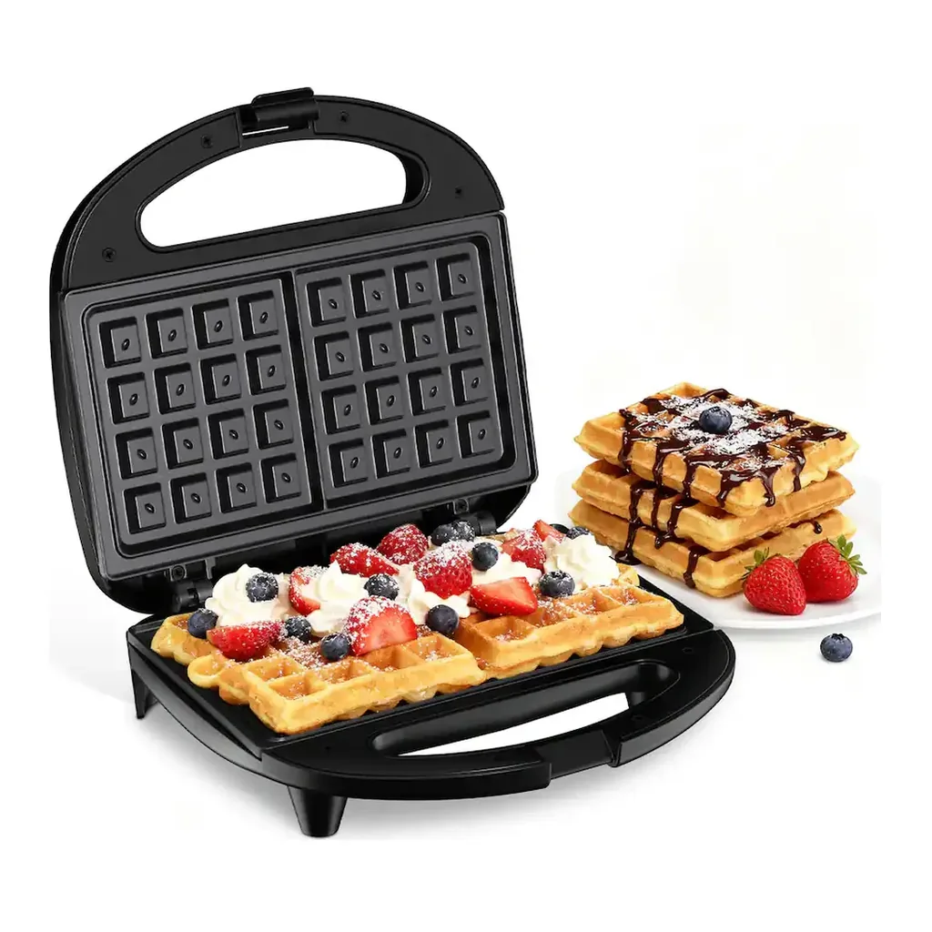 EditionSANI-OSTBA-Waffle-Maker-2-Slice-Belgian-Waffle-Iron-Nonstick-Black-11151492-01 OSTBA Waffle Maker, 2-Slice Belgian Waffle Iron, Nonstick — Black