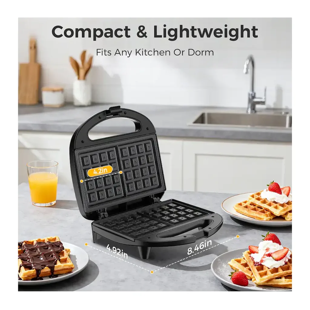 EditionSANI-OSTBA-Waffle-Maker-2-Slice-Belgian-Waffle-Iron-Nonstick-Black-11151492-03 OSTBA Waffle Maker, 2-Slice Belgian Waffle Iron, Nonstick — Black