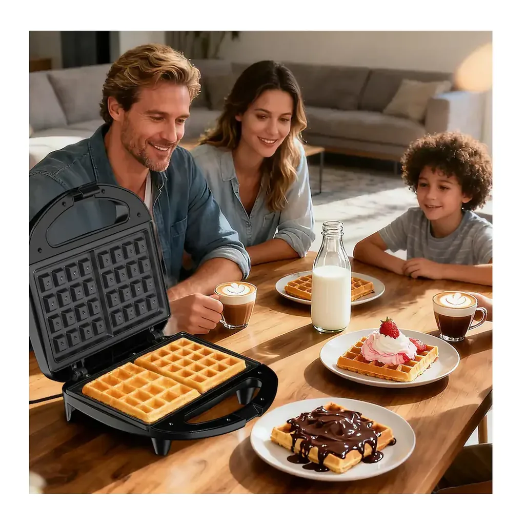 EditionSANI-OSTBA-Waffle-Maker-2-Slice-Belgian-Waffle-Iron-Nonstick-Black-11151492-06 OSTBA Waffle Maker, 2-Slice Belgian Waffle Iron, Nonstick — Black
