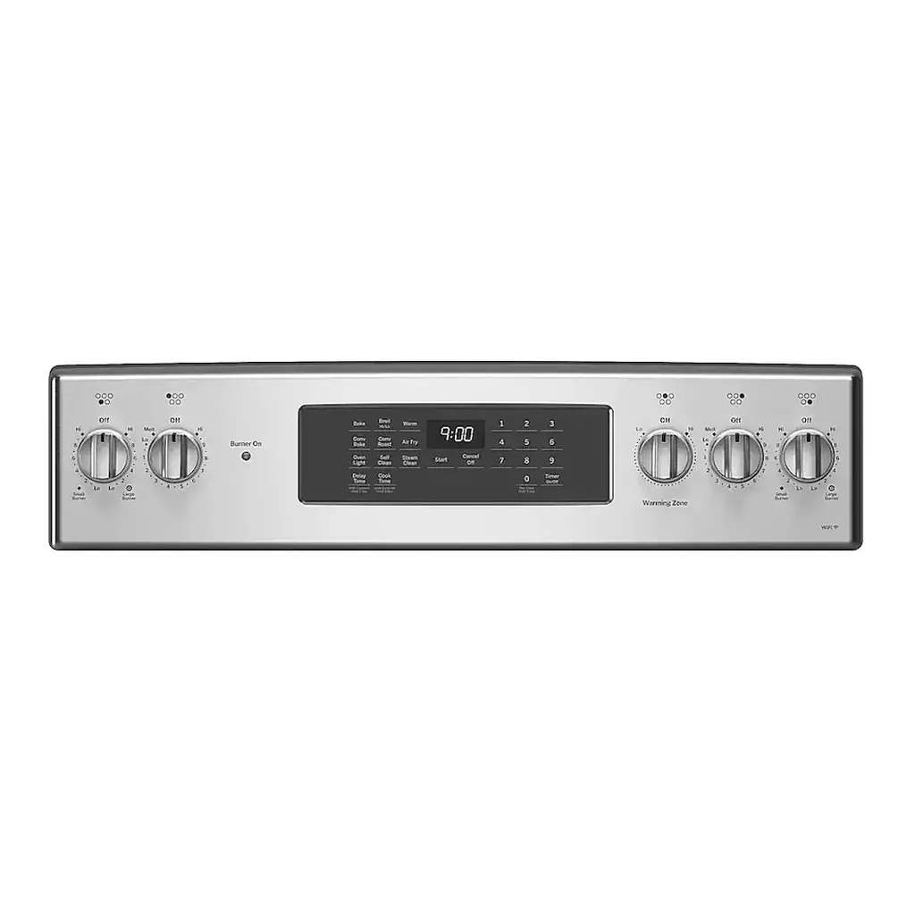 EditionSANI-PB900YVFS-6570067-05 GE Profile PB900YVFS - 30" Wide 5 Elements 6.2 Cu. Ft. Smart Free-Standing Electric Convection Range w/ Self-Clean and Steam Clean and Air Fry - Stainless Steel