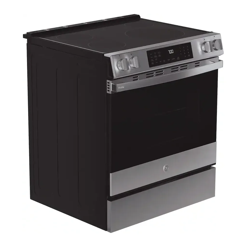 EditionSANI-PHS700AYFS-6623983-03 GE Profile PHS700AYFS - 30 in. Wide 4 Element 5.3 Cu. Ft. Slide-In Electric Induction Convection Range with Air Fry and EasyWash Oven Tray - Stainless Steel