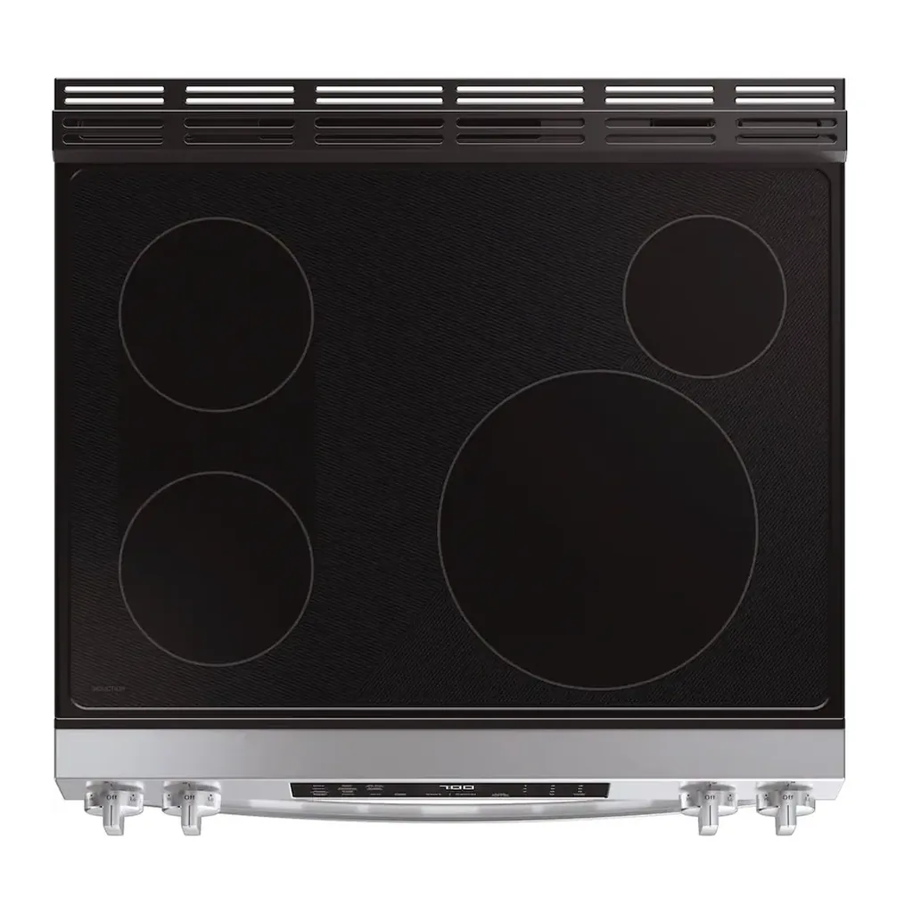 EditionSANI-PHS700AYFS-6623983-04 GE Profile PHS700AYFS - 30 in. Wide 4 Element 5.3 Cu. Ft. Slide-In Electric Induction Convection Range with Air Fry and EasyWash Oven Tray - Stainless Steel