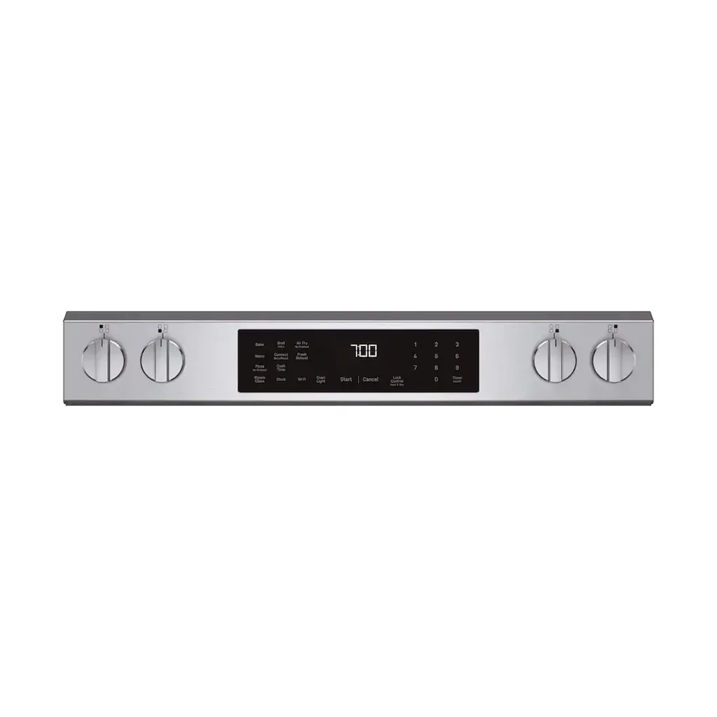 EditionSANI-PHS700AYFS-6623983-06 GE Profile PHS700AYFS - 30 in. Wide 4 Element 5.3 Cu. Ft. Slide-In Electric Induction Convection Range with Air Fry and EasyWash Oven Tray - Stainless Steel
