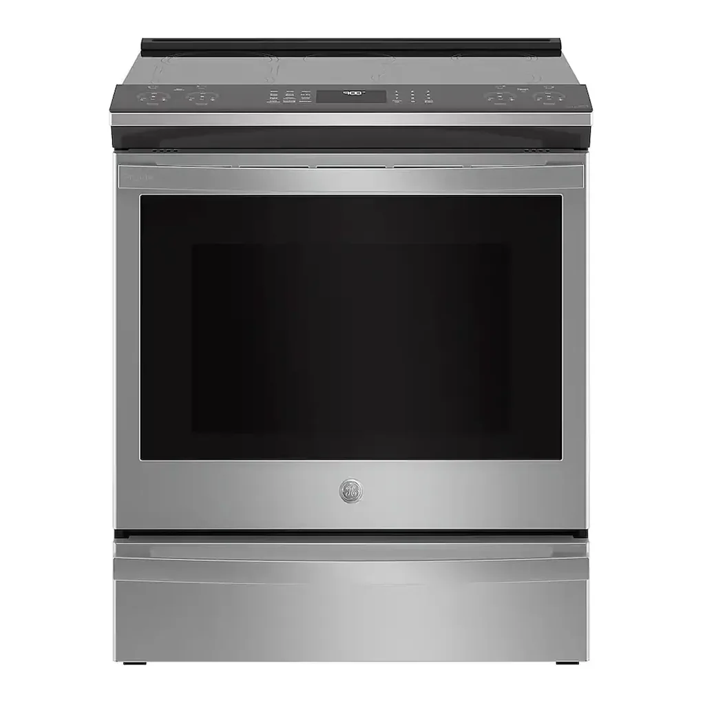 EditionSANI-PHS930YPFS-6444714-01 GE Profile PHS930YPFS - 30 in. Wide 5 Elements 5.3 Cu. Ft. Slide-In Electric Induction True Convection Range with No Preheat Air Fry and Wi-Fi - Stainless Steel