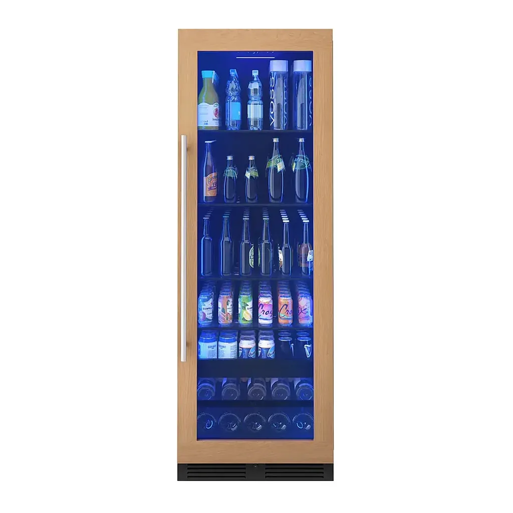 EditionSANI-PRB24F01BPG-6569417-01 Zephyr PRB24F01BPG - 24 in. Wide Presrv 24 in. 14-Bottle and 266-Can Single Zone Full Size Panel Ready Beverage Cooler - Custom Panel Ready