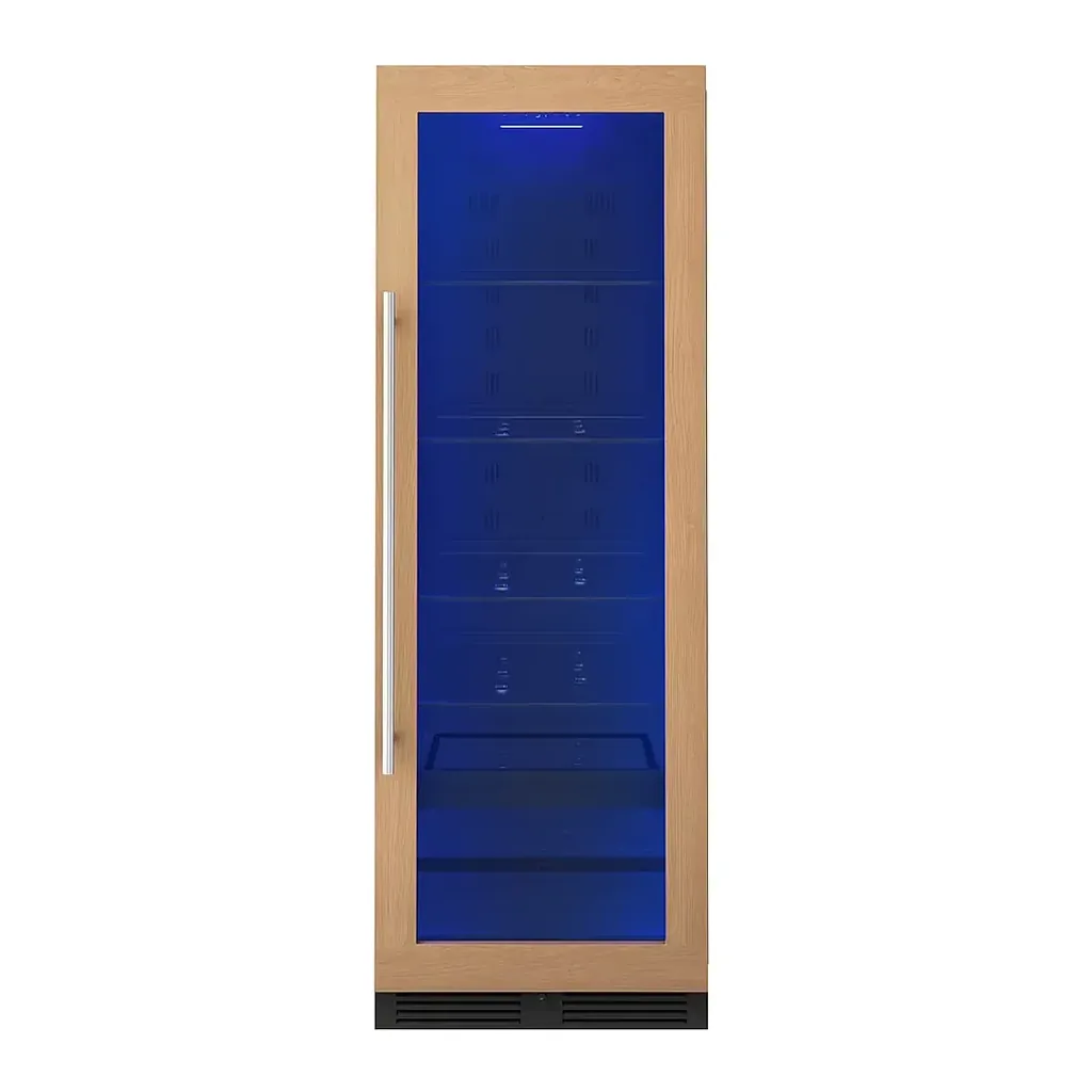 EditionSANI-PRB24F01BPG-6569417-02 Zephyr PRB24F01BPG - 24 in. Wide Presrv 24 in. 14-Bottle and 266-Can Single Zone Full Size Panel Ready Beverage Cooler - Custom Panel Ready