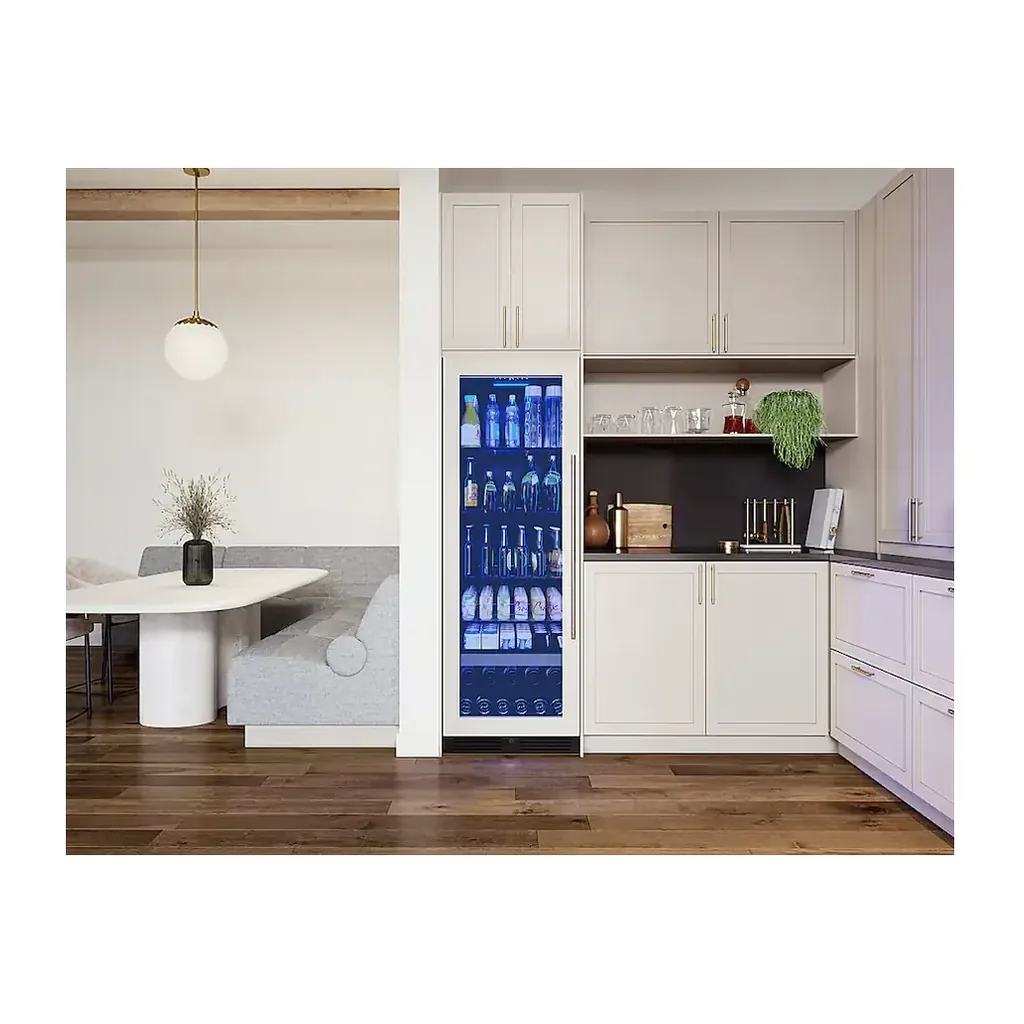 EditionSANI-PRB24F01BPG-6569417-04 Zephyr PRB24F01BPG - 24 in. Wide Presrv 24 in. 14-Bottle and 266-Can Single Zone Full Size Panel Ready Beverage Cooler - Custom Panel Ready