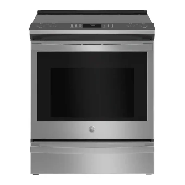 EditionSANI-PSS93YPFS-6403845-01 GE Profile PSS93YPFS - 30 in. Wide 5 Elements 5.3 Cu. Ft. Smart Slide-In Electric Convection Fingerprint Resistant Range - Stainless Steel