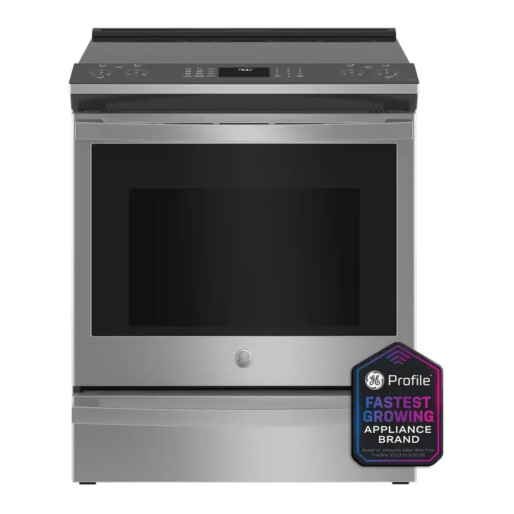 EditionSANI-PSS93YPFS-6403845-02 GE Profile PSS93YPFS - 30 in. Wide 5 Elements 5.3 Cu. Ft. Smart Slide-In Electric Convection Fingerprint Resistant Range - Stainless Steel