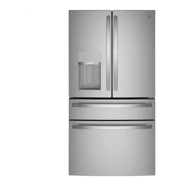 EditionSANI-PVD28BYNFS-6368988-01 GE Profile PVD28BYNFS - 36 in. Wide 27.9 Cu. Ft. 4-Door French Door Smart Refrigerator with Hands-Free AutoFill - Stainless Steel