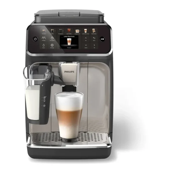 EditionSANI-Philips-EP4447-90-13038382-01 Philips 4400 EP4447/90 LatteGo Automatic Espresso Machine – Black/Chrome