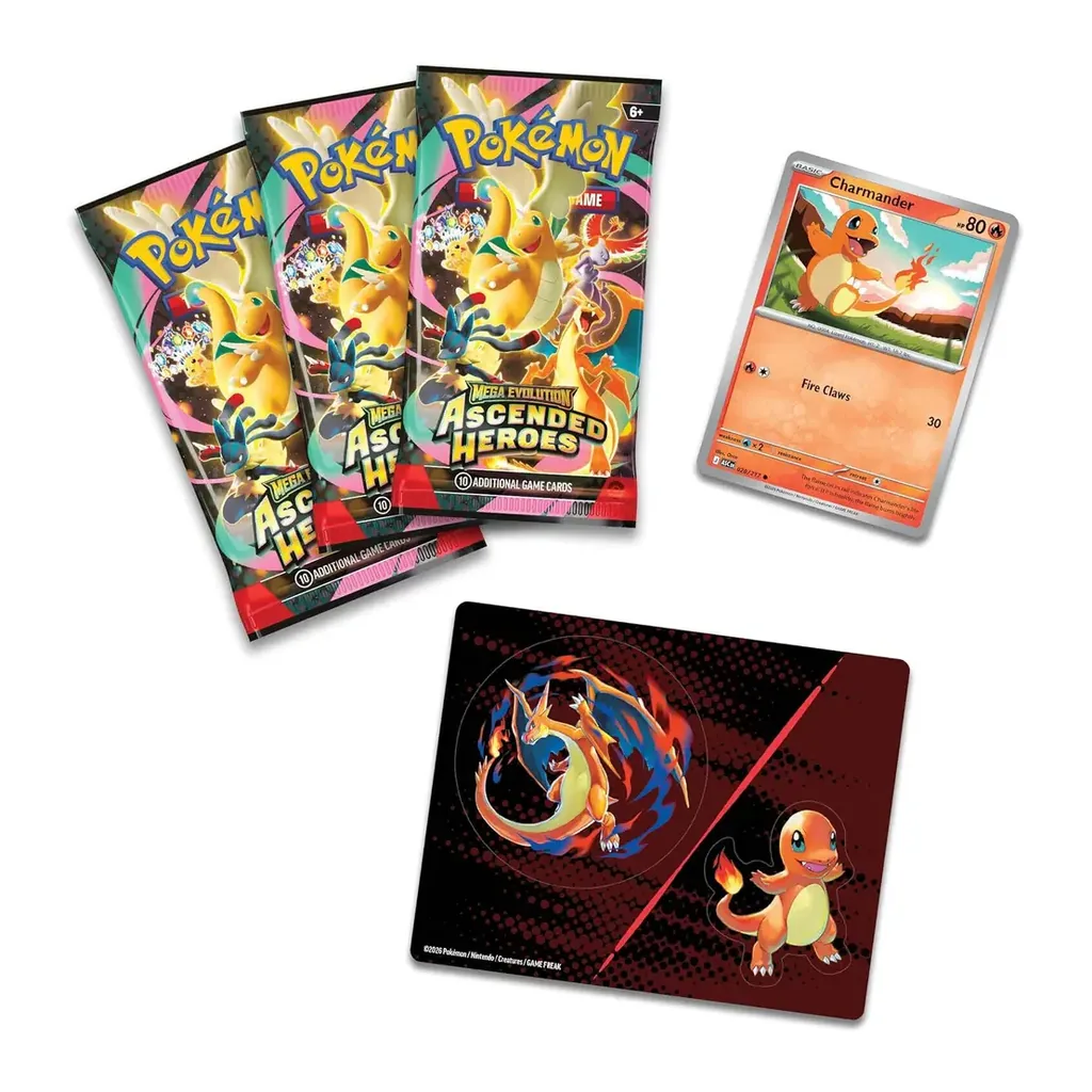 EditionSANI-Pokemon-ML-306246-02 Pokemon TCG Ascended Heroes ME2.5-3PK Charmander Tech Sticker Collection