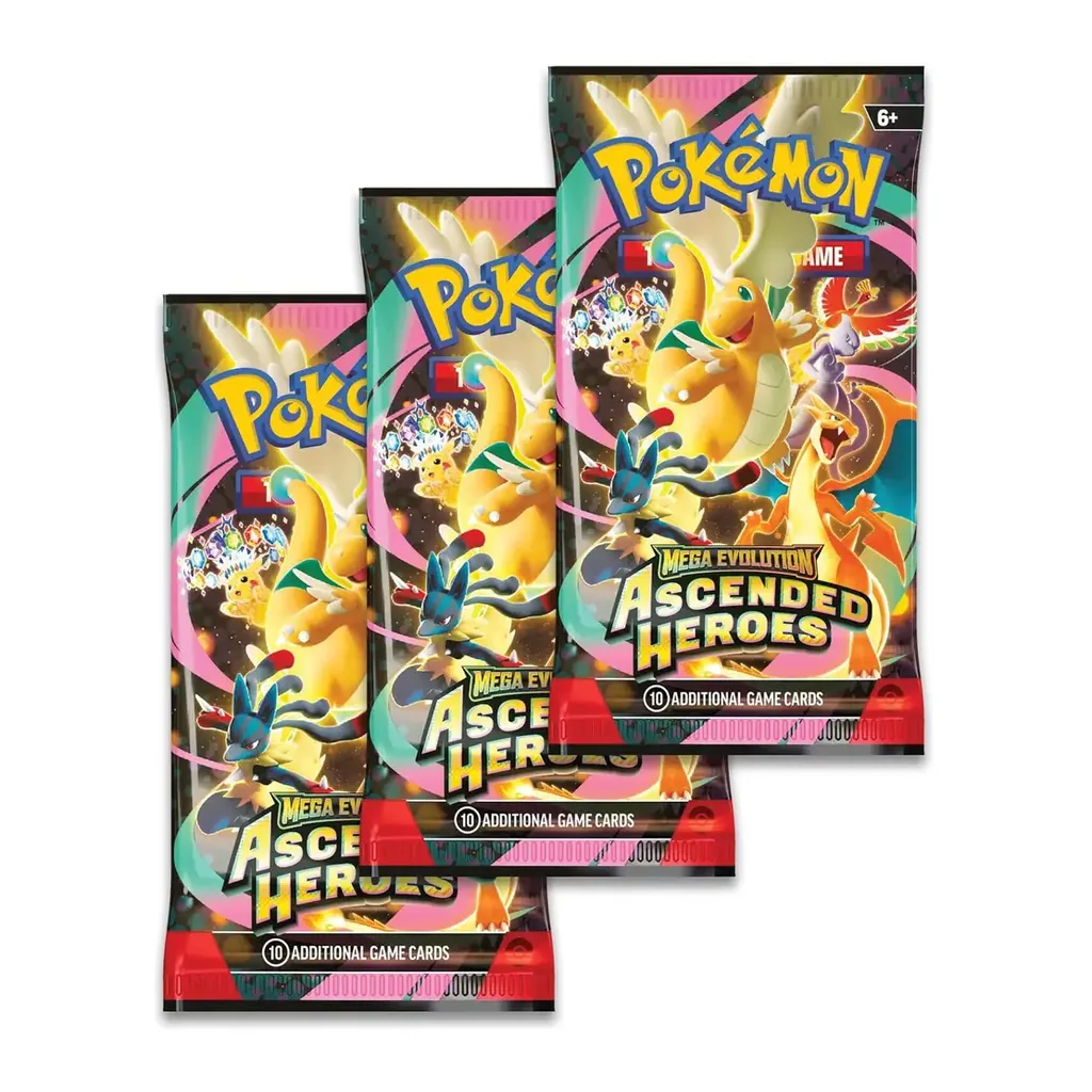 EditionSANI-Pokemon-ML-306246-03 Pokemon TCG Ascended Heroes ME2.5-3PK Charmander Tech Sticker Collection