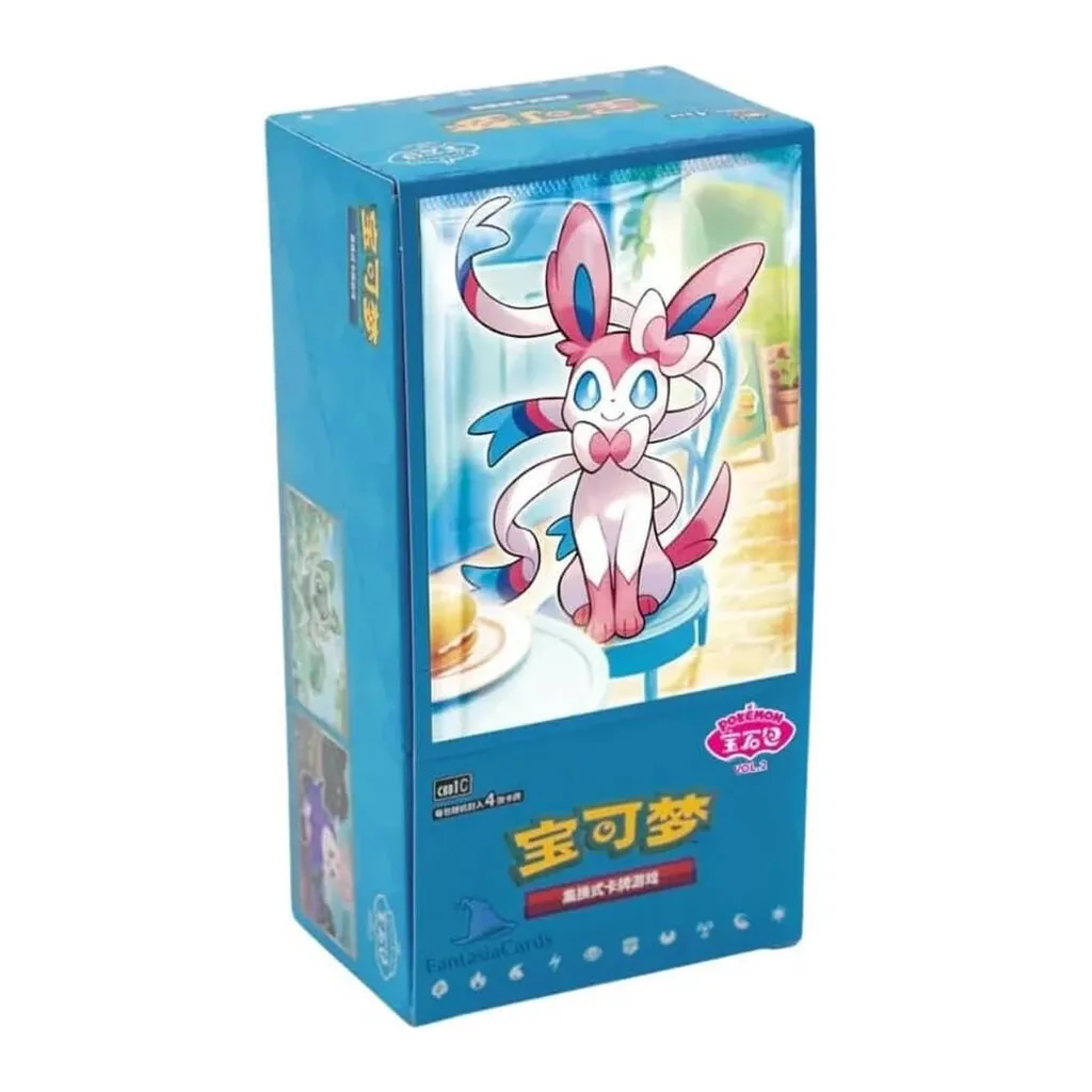 EditionSANI-Pokemon-ML-306255-02 Pokemon Gem Pack Volume 2 CBB2C Eevee Booster Box, Simplified Chinese