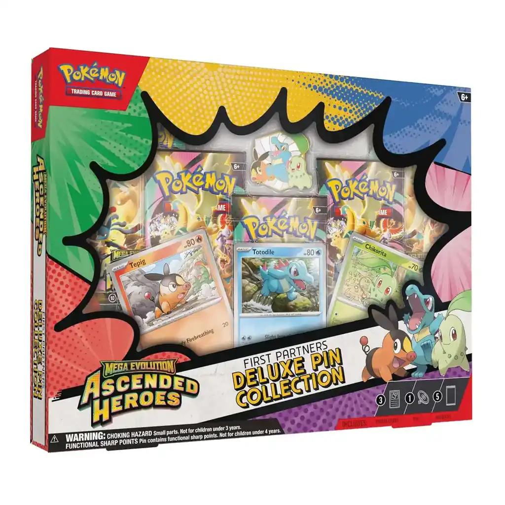 EditionSANI-Pokemon-ML-306327-01 Pokemon TCG Ascended Heroes ME2.5-PIN First Partners Deluxe Pin Collection