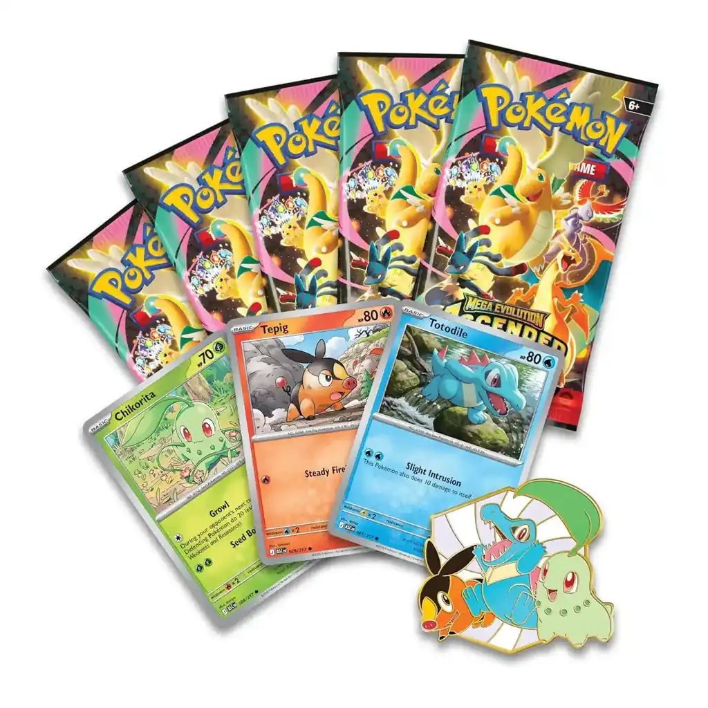 EditionSANI-Pokemon-ML-306327-04 Pokemon TCG Ascended Heroes ME2.5-PIN First Partners Deluxe Pin Collection