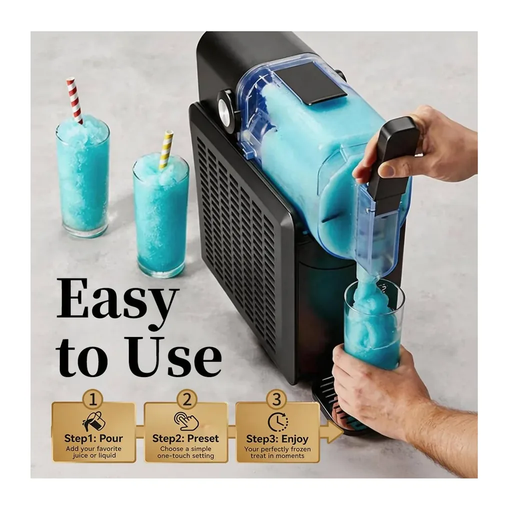 EditionSANI-QIDO-BBY-SC-EH04-BLK-3-12756302-03 QIDO 88-oz. Frozen Drink Maker with Five Presets – Black