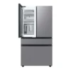 EditionSANI-RF23BB8600QLAA-6493492-02 Samsung - 36 in. Wide BESPOKE 23 cu. ft. 4-Door French Door Counter Depth Smart Refrigerator with Beverage Center - Stainless Steel