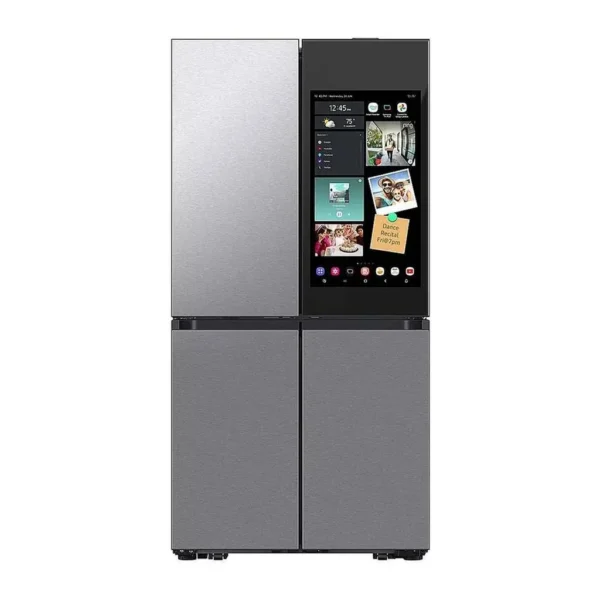 EditionSANI-RF23DB9900QDAA-6571688-01 Samsung RF23DB9900QDAA - 36 in. Wide Bespoke 23 Cu. Ft. 4-Door Flex French Door Counter Depth Refrigerator with Family Hub 32" - Stainless Steel