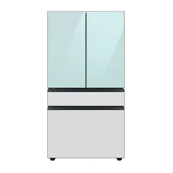 EditionSANI-RF29BB86004MAA-6493525-01 Samsung RF29BB86004MAA - 36 in. Wide BESPOKE 29 cu. ft 4-Door French Door Smart Refrigerator with Beverage Center - Morning Blue Glass