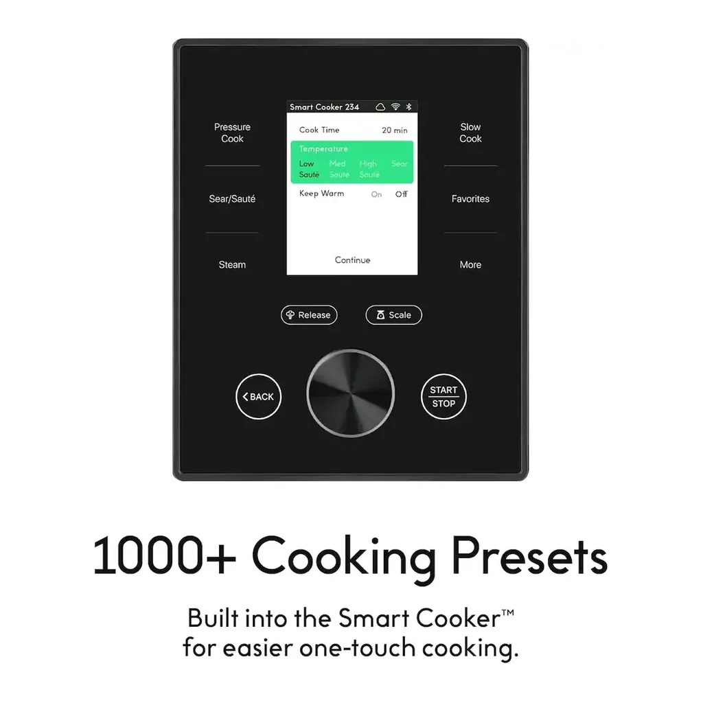 CHEF iQ - Multi-Function Smart Cooker w/ 10 Functions and Built-in Scale - Black – product image 4 CHEF iQ - Multi-Function Smart Cooker w/ 10 Functions and Built-in Scale - Black – product view 4