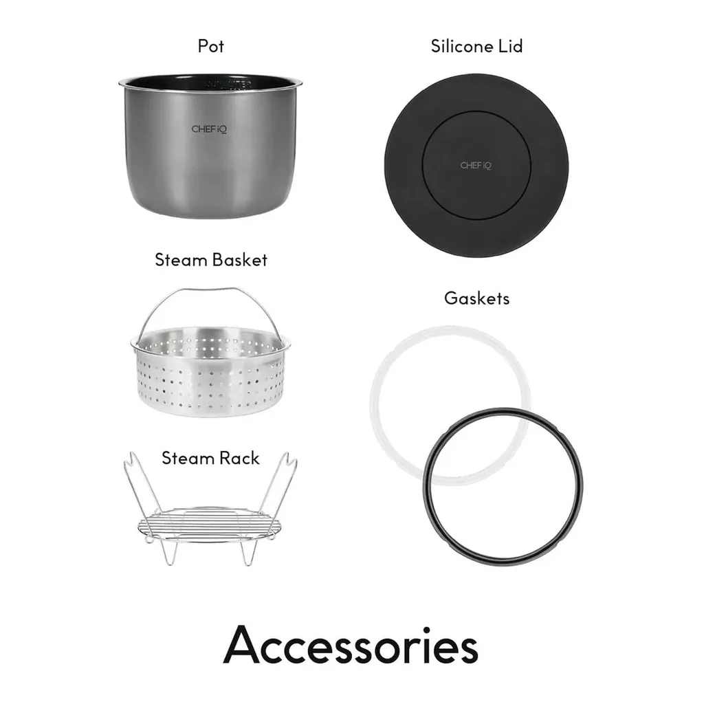 CHEF iQ - Multi-Function Smart Cooker w/ 10 Functions and Built-in Scale - Black – product image 6 CHEF iQ - Multi-Function Smart Cooker w/ 10 Functions and Built-in Scale - Black – product view 6
