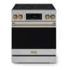 EditionSANI-RSE30-BRZ-6615261-01 Thor Kitchen RSE30-BRZ - 30 in. Wide 5 Elements Gordon Ramsay Series by Thor Kitchen 4.55 Cu. Ft Freestanding Electric Range with Bronze Hardware - Stainless Steel