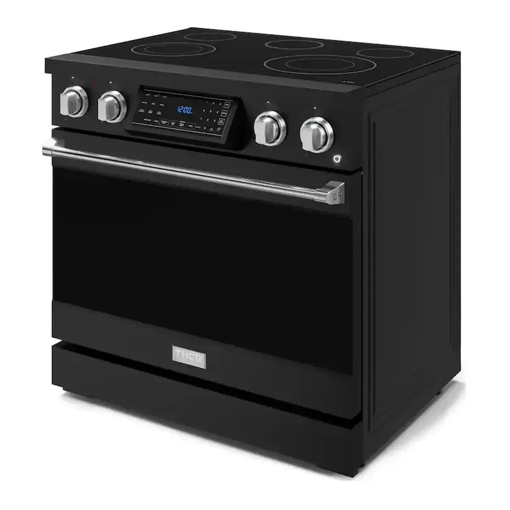 EditionSANI-RSE36B-SS-6615297-02 Thor Kitchen - 36 in. Wide 5 Elements Gordon Ramsay Series by Thor Kitchen 6.0 Cu.Ft Freestanding Electric Range