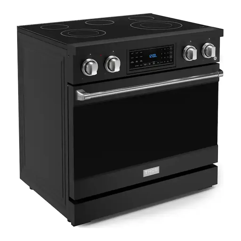 EditionSANI-RSE36B-SS-6615297-03 Thor Kitchen - 36 in. Wide 5 Elements Gordon Ramsay Series by Thor Kitchen 6.0 Cu.Ft Freestanding Electric Range