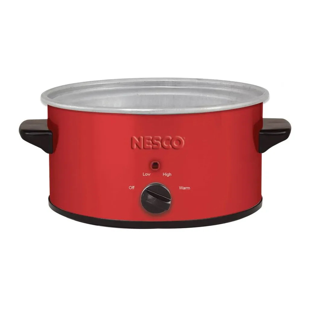 Nesco - 1.5-Qt 120-Watt Metallic Slow Cooker - Red – product image 6 Nesco - 1.5-Qt 120-Watt Metallic Slow Cooker - Red – product view 6
