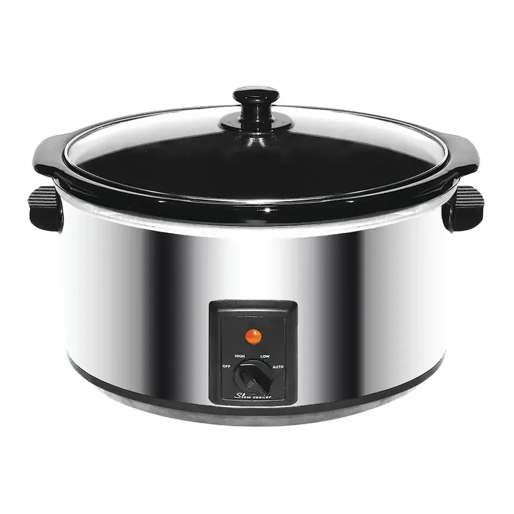 Brentwood - 8-Qt 360-Watt Stainless Steel Slow Cooker - Silver – product image 1 Brentwood SC-170S 8-quart stainless steel slow cooker in silver