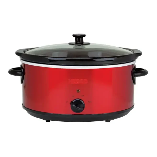 EditionSANI-SC-6-22-10884585-01 Nesco SC-6-22 6-Qt 275-Watt Analog Stainless Steel Slow Cooker - Red
