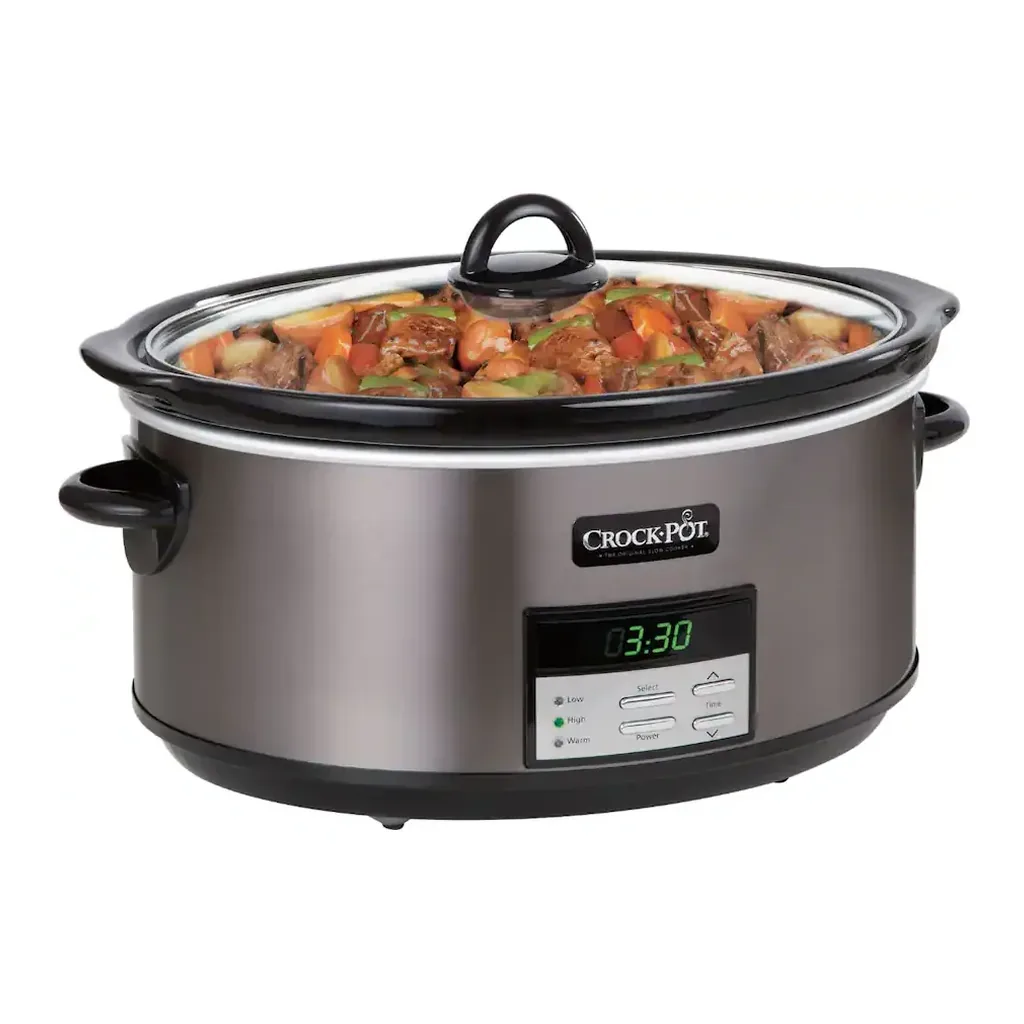 EditionSANI-SCCPVFC800-DS-12715806-02 Crockpot SCCPVFC800-DS 8-Quart Slow Cooker - Black Stainless Steel