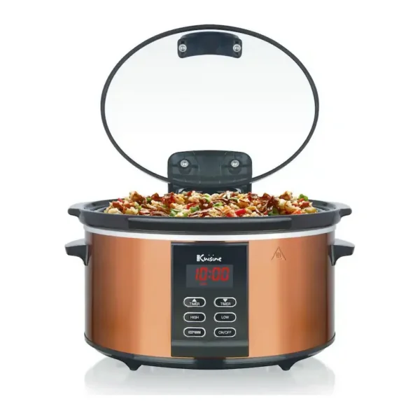 EditionSANI-SCX6-10184355-01 Euro Cuisine SCX6 Programmable Slow Cooker 6 Quart - Copper