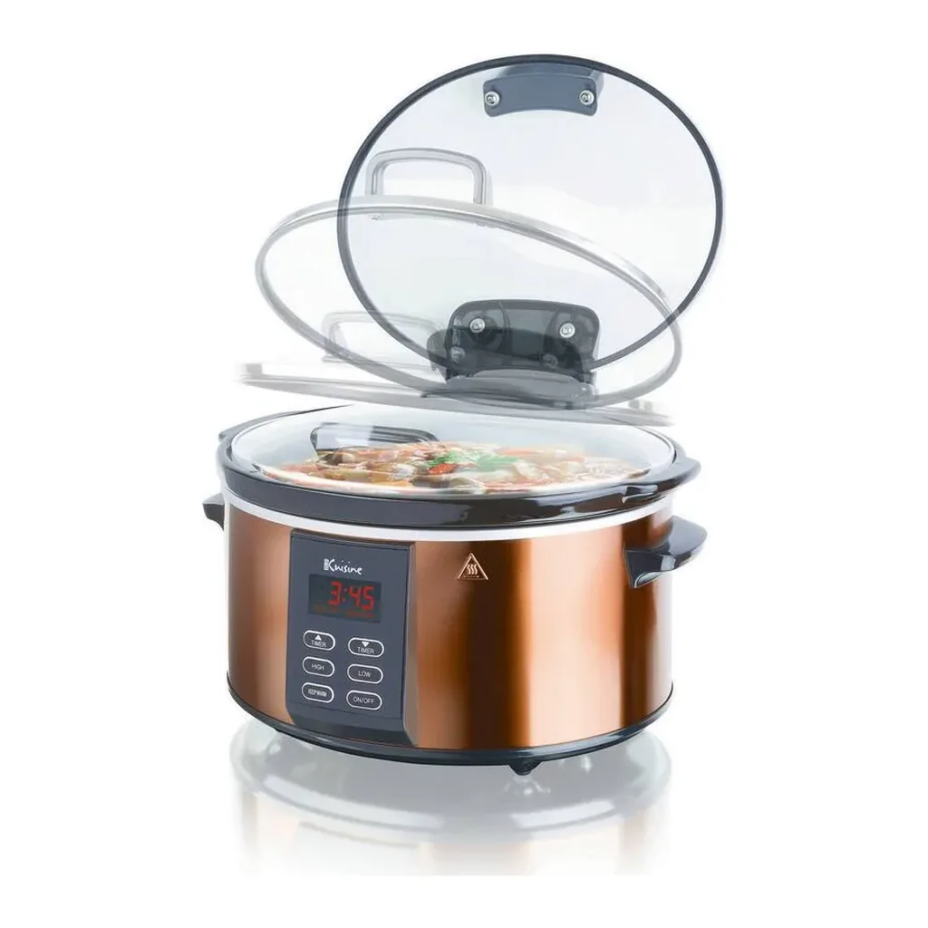EditionSANI-SCX6-10184355-03 Euro Cuisine SCX6 Programmable Slow Cooker 6 Quart - Copper