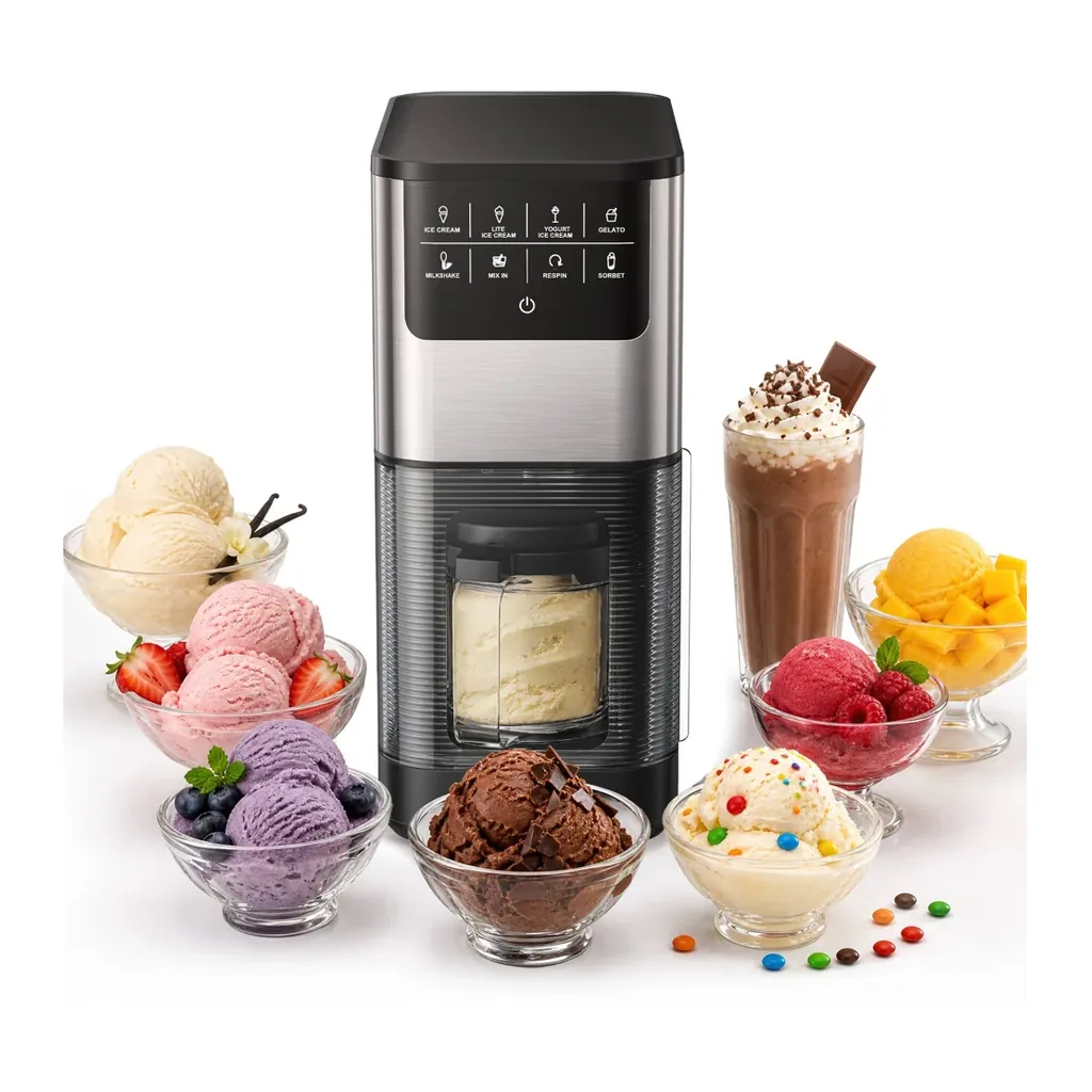 EditionSANI-SIMZLIFE-ICM002-1BS-12838706-01 SIMZLIFE ICM002-1BS 8-Program Ice Cream Maker – Black