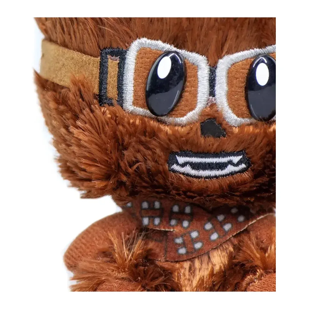 EditionSANI-STAR WARS-ML-314090-03 Star Wars SuperBitz SW10542 Chewbacca with Goggles 4-Inch Plush, Brown