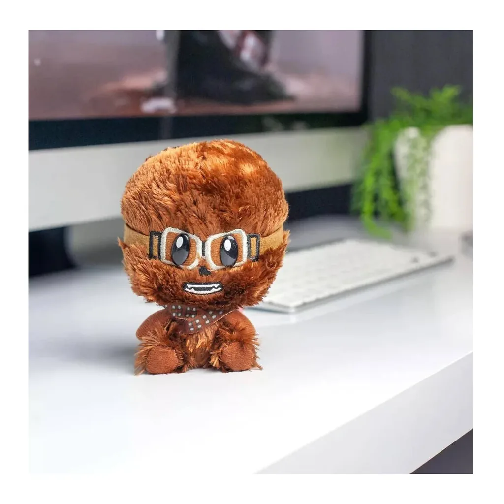 EditionSANI-STAR WARS-ML-314090-05 Star Wars SuperBitz SW10542 Chewbacca with Goggles 4-Inch Plush, Brown