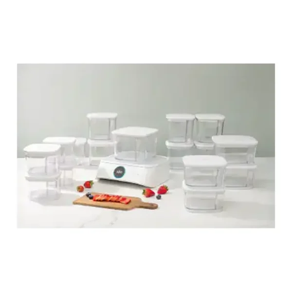 EditionSANI-Silo-Deep-Vacuum-Food-Storage-System-with-16-Containers-Built-In-Scale-and-Alexa-White-12971515-01 Silo Deep Vacuum Food Storage System with 16 Containers, Built-In Scale and Alexa — White