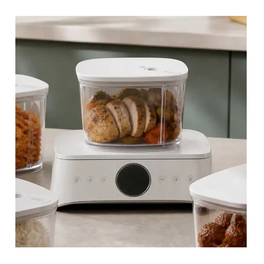 EditionSANI-Silo-Deep-Vacuum-Food-Storage-System-with-16-Containers-Built-In-Scale-and-Alexa-White-12971515-04 Silo Deep Vacuum Food Storage System with 16 Containers, Built-In Scale and Alexa — White